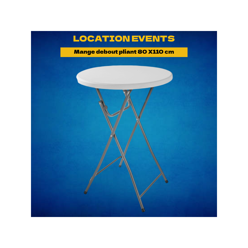 Location mange debout pliant 80 X110 cm Location mange debout pliant 80 X110 cm