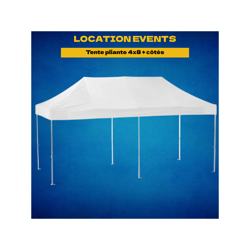 Location Tentes pliantes 4x8 + cotés