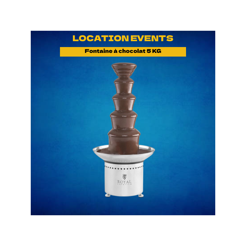 Location fontaine à chocolat - 5 étages - 6 kg