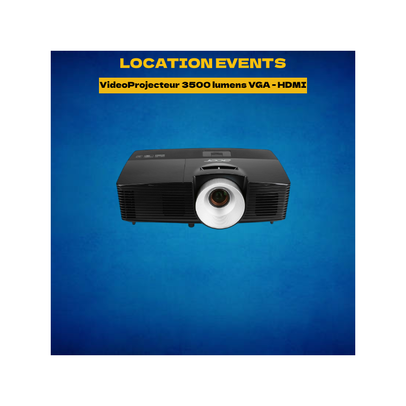 Location VideoProjecteur 3500 lumens VGA - HDMI - Full HD 1080p