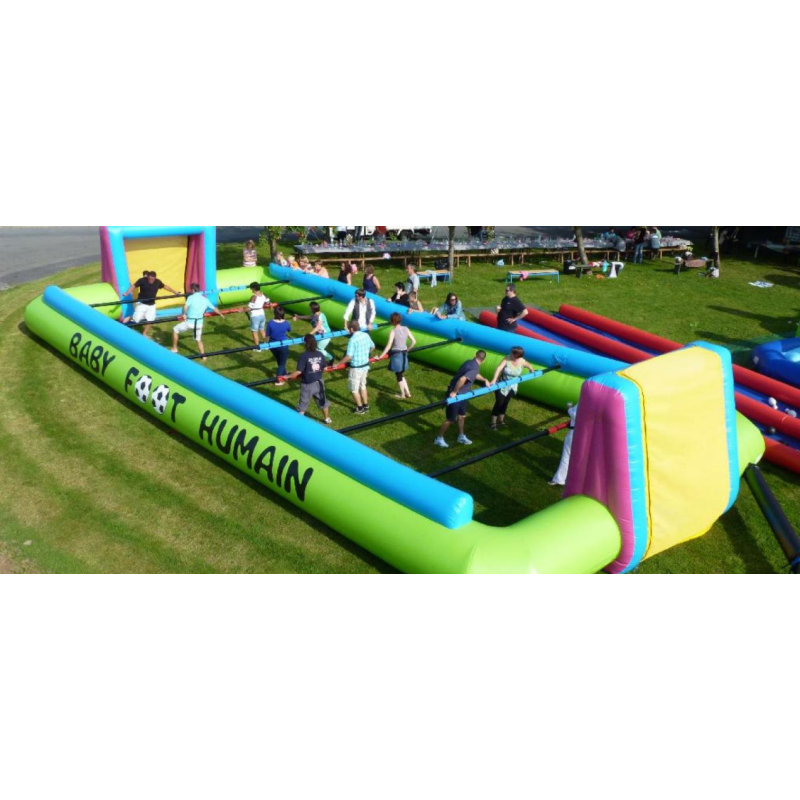Location structure gonflable BABY-FOOT HUMAIN 12 JOUEURS