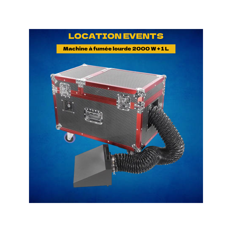 Location Machine à Fumée Lourde 2000W + 1L